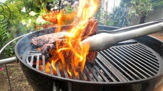 How To Grill a TBone Steak without losing those lovely juices  BBQ Recipe  Pitmaster X [upl. by Schindler]