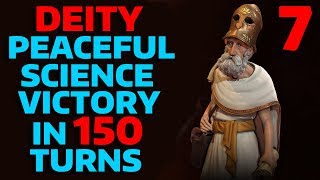 Civ 6  T150 Peaceful DEITY Science Victory  Part 7 [upl. by Ayiram48]