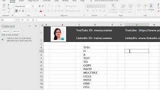 How to paste multiple cells into one single cell in Excel [upl. by Virgy739]