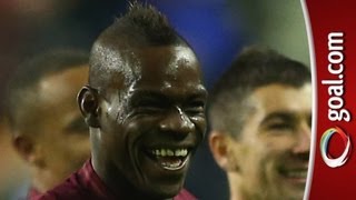 Mancini wants more goals from Balotelli [upl. by Ecirtap64]