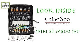 ВЯЗАННЯ  LOOK INSIDE ChiaoGoo SPIN Bamboo Set  Набір Бамбукових Спиць Чіагу [upl. by Sampson]