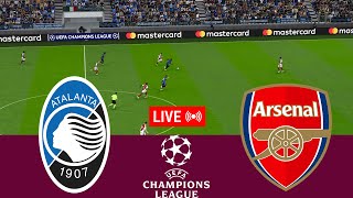 LIVE Atalanta vs Arsenal UEFA Champions League 2425 Full Match  VideoGame Simulation [upl. by Aicsila597]