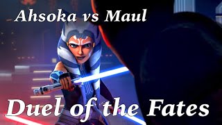 Ahsoka vs Maul with Duel of the Fates [upl. by Gokey38]