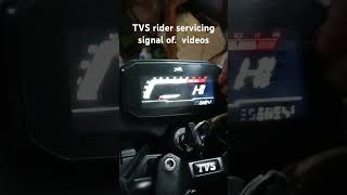 TVS rider 125 servicing signal of video [upl. by Ttekcirc]