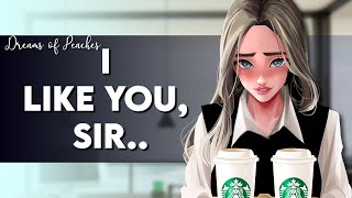 Blushing Secretary Brings You Coffee  F4M Colleagues to Lovers Clumsy But Cute [upl. by Penrod]