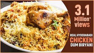 HYDERABADI CHICKEN DUM BIRYANI In Telugu చికెన్ దం బిర్యానీ  Nizams Hyd Chicken BiryaniVismaiFood [upl. by Einneg]