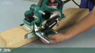 Makita KP0810C Power Planer  w444w ENG [upl. by Galitea]