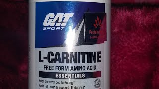 L  Carnitine supplement from GAT Sport bought from Amazon unboxing [upl. by Elay]