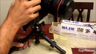 Slik Mini II Tabletop Tripod Review [upl. by Tarsus]