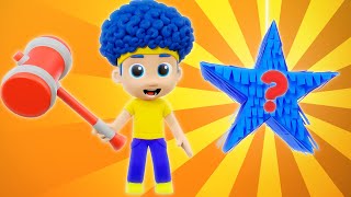 Colorful Pinatas with Surprise Toys  D Billions Kids Songs [upl. by Eylatan974]