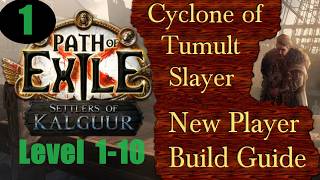 Cyclone of Tumult Slayer New Player Build Guide Ep 1 Level 110 Path of Exile PoE 325 [upl. by Erdnoed]