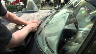 Series 2 22 E type jag windscreen fitting [upl. by Blunt36]