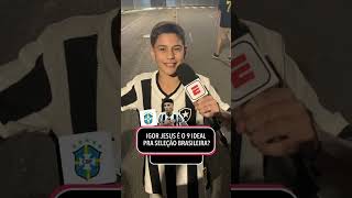 IGOR JESUS É O 9 IDEAL PARA A SELEÇÃO A torcida do Botafogo respondeu 🤔👀 shorts [upl. by Grayce]