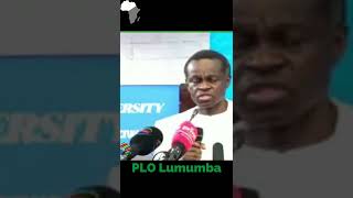 PLO Lumumba Speech5  Shorts [upl. by Atolrac313]