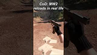 Call of Duty Reloads in Real Life callofduty reload guns gun asmr pov gopro mw3 shorts [upl. by Haimirej]