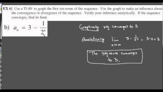 Ch 91 Determine Convergence or Divergence of Sequence Ex 67 [upl. by Onitnas]