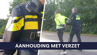 Politie  Aanhouding met verzet  Assistentie collega  Drugsdealer  Mishandeling van een ambtenaar [upl. by Kadner]