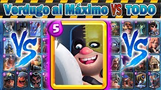 Verdugo al MÁXIMO Vs Todas las Cartas  Clash Royale [upl. by Andris]