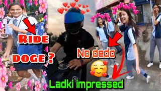 Crazy School girls reaction on Zx10r amp R1 😍❤️  School girls impress 😍👻🙈 Faisal Rider reaction [upl. by Struve]