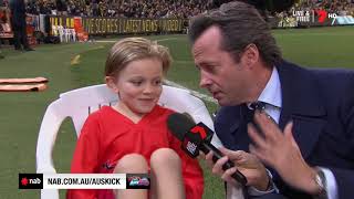 2018 NAB AFL Auskicker of the Year – Rd 16 Nominee [upl. by Afnin]