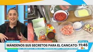 Cancato y ceviche Camila chef enseña exquisita preparación casera Tu Día Canal 13 [upl. by Bibbye]