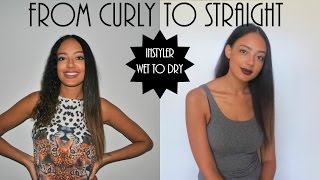 quotInstyler Wet to Dryquot tutorial on WET CURLY HAIR [upl. by Gide]