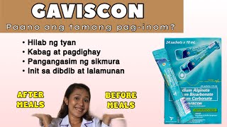 GAVISCON for acid reflux tagalog  GAVISCON LIQUID SACHET HOW TO TAKE  Simply Shevy [upl. by Retsehc]