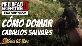 CÓMO DOMAR CABALLOS SALVAJES en Red Dead Redemption 2  PS4 PRO [upl. by Nessi]