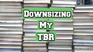 DOWNSIZING MY TBR  Book Unhaul [upl. by Sill]