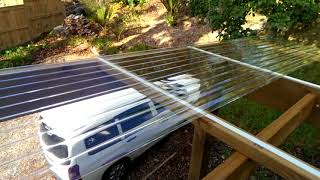 How to install polycarbonate roofing [upl. by Eenhpad]