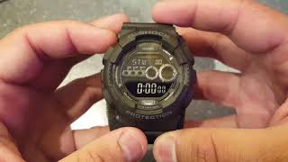 How to set the Date amp Digital Time on Casio Gshock 3263  GD100 Series [upl. by Fates]