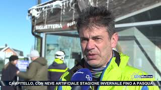 Campitello con neve artificiale stagione invernale fino a Pasqua [upl. by Rotce]