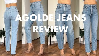 AGOLDE JEANS REVIEW  90s Pinch Waist Riley Balloon Criss Cross [upl. by Ecirual]