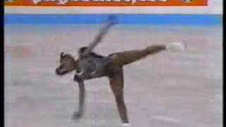 1991 World Surya Bonaly LP quad attempt almost [upl. by Aihgn803]