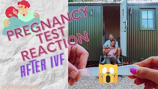 MY PREGNANCY TEST amp REACTIONS  IVF pregnancy test [upl. by Lail284]