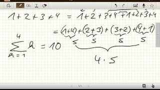 Gauss Summenformel logische Herleitung [upl. by Sirama]
