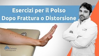 Esercizi polso per frattura o distorsione [upl. by Aitropal]