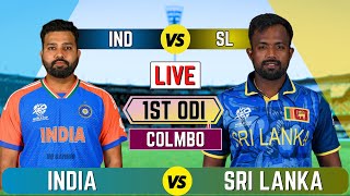 Live India vs Sri Lanka 1st ODI  IND vs SL Live Cricket match Today [upl. by Mattox454]