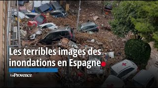 Les terribles images des inondations en Espagne [upl. by Tikna727]