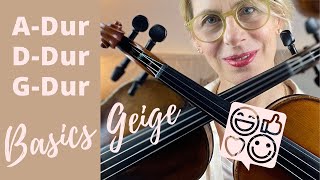 Geige lernen 3 Tonleitern für Anfänger 🎻🌸 erste Griffart einfach 😉 [upl. by Timmons304]