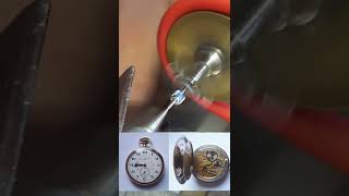 making a Pinion for a Omega watch  watchmaker tool  Cornehl Watches [upl. by Cozmo]