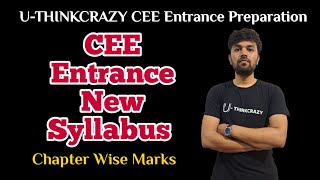 CEE Entrance New Syllabus  ●Syllabus of Medical entrance Preparation •Marks Distribution of CEE [upl. by Ahsekel]