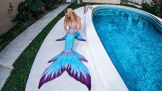 Unboxing GORGEOUS Mermaid Tail  Finfolk Productions CASPIAN COVE Review [upl. by Aicemat542]