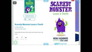 Scaredy Monster Loses a Tooth reading on Epic [upl. by Ramunni]