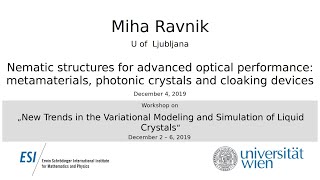 Miha Ravnik  Nematic structures for advanced optical performance [upl. by Kcirddot541]