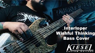 Interloper  Wishful Thinking Bass cover  Kiesel Vader 6 string bass [upl. by Lesiram]