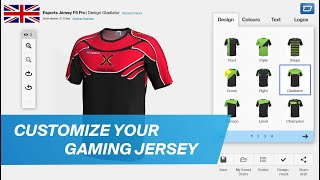 Gaming jersey maker Design your custom esports shirt  owayo [upl. by Ettevi]