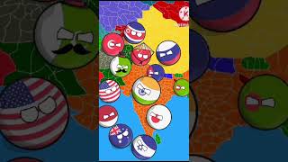 India Pakistan play to a game  Nutshell win player a land  countries countryballs [upl. by Ymeon]