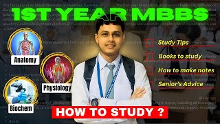 How to Study in 1st Year MBBS📚  Avoid these MISTAKES❌  Subham Sen 🩺 [upl. by Aggy]