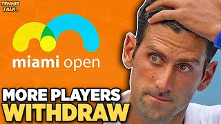 More Players Withdraw from Miami Open 2024  Tennis News [upl. by Aicat]